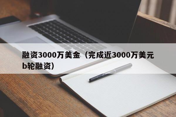 融资3000万美金（完成近3000万美元b轮融资）